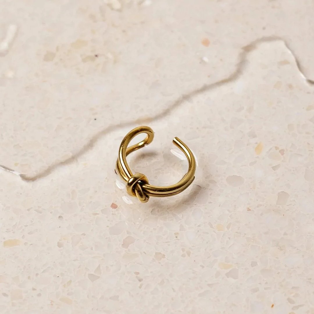 June knot ring - 18K Gold filled