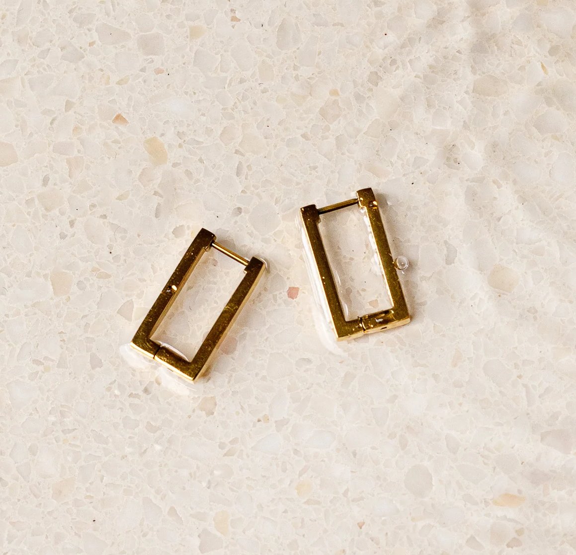 Jacqui large square earrings - 14K Gold filled